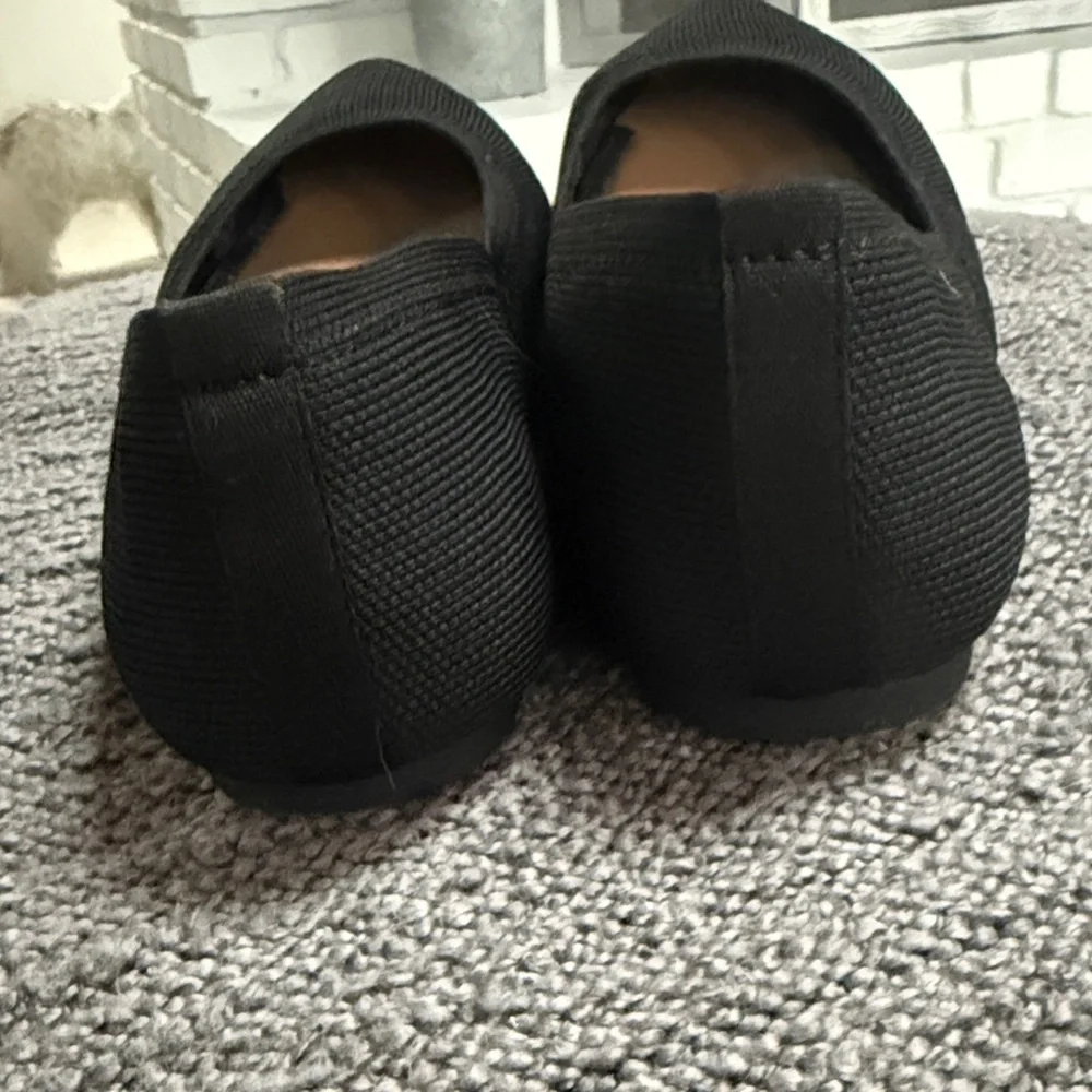Cynthia Rowley Black Pointed-Toe ballet Knit Flats - Picture 10 of 13